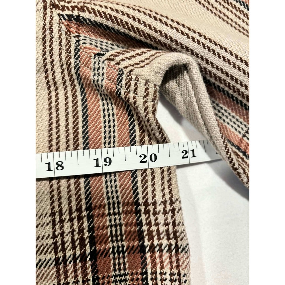 Carhartt Women Loose Fit Twill Shirt Jac Plaid XS TW5991-W Brown Tan New - Picture 8 of 11